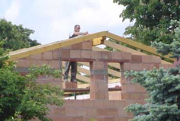 Dachgeschoss Mauer