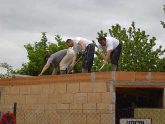 Erdgeschoss Decke betonieren