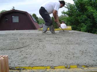 Erdgeschoss Decke betonieren