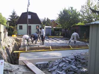 Kellerdecke betonieren