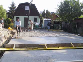 Kellerdecke betonieren