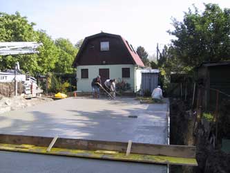 Kellerdecke betonieren