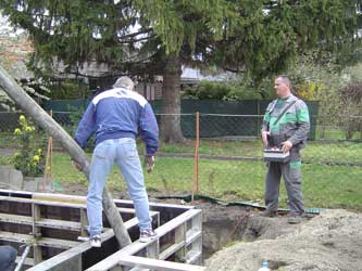 Kellerwand betonieren